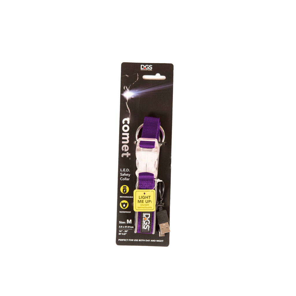 Dog collar Dog Gone Smart Purple 12 Light