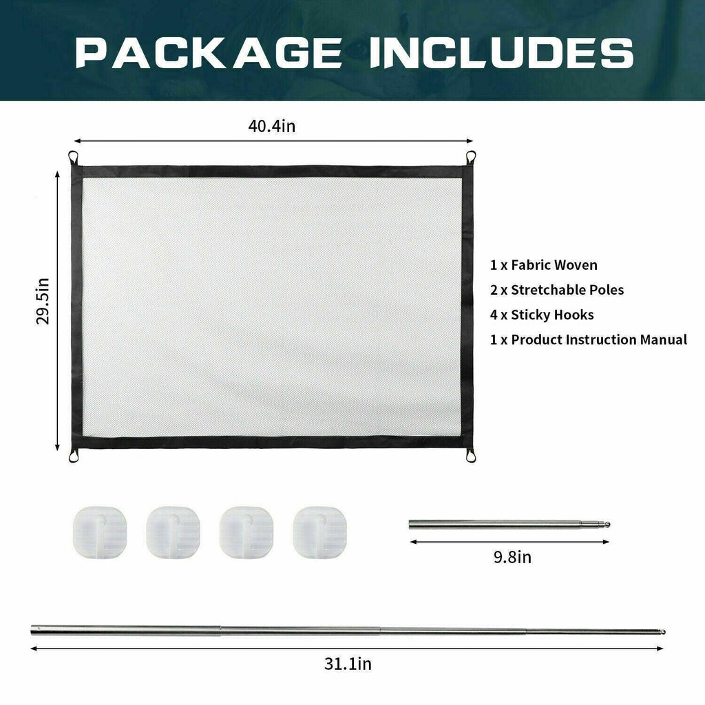 Portable Mesh Pet Safety Gate - Secure Your Pets Anywhere!-5