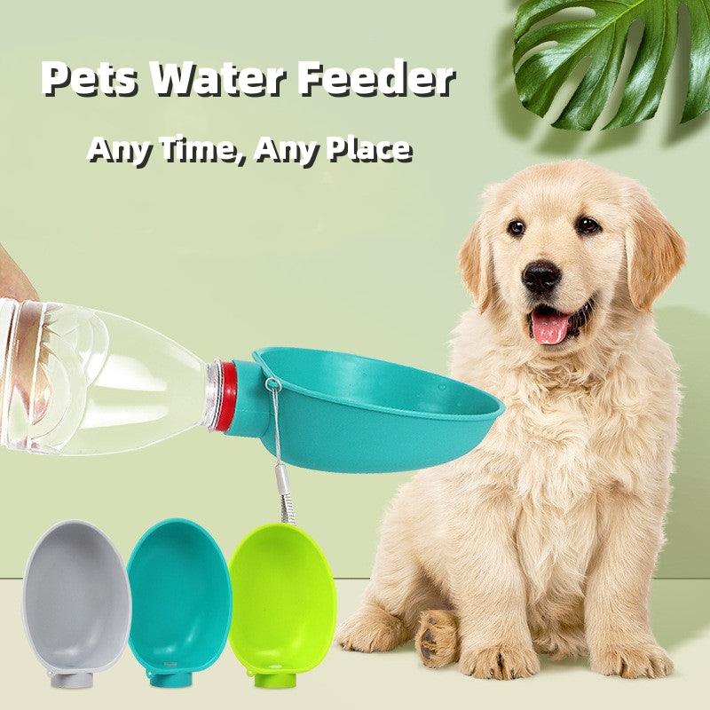 Portable Dog Drinking Bowl Outdoor Water Feeding Pet Outside Water Cup Dog Kettle For Small Breeds Dogs